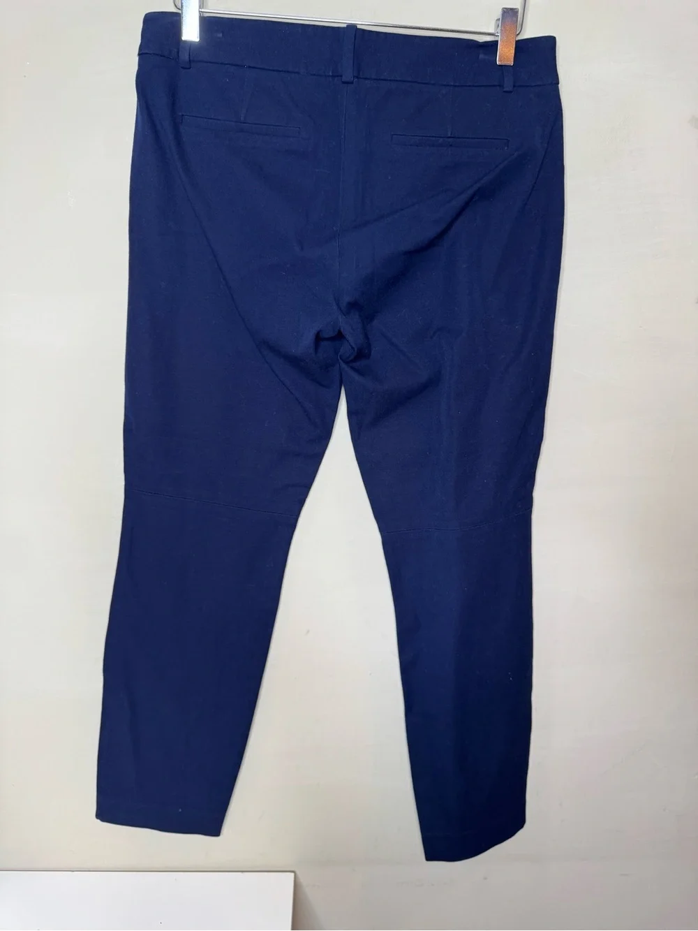 J.Crew Minnie Pants Women’s 8 Tall Navy Blue Stretch Ankle Career Slim Fit